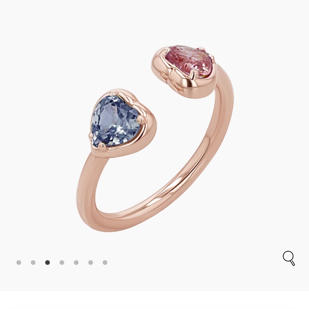 Sapphire Heart Duo Wrap Ring × 1
14K Yellow Gold / size 9